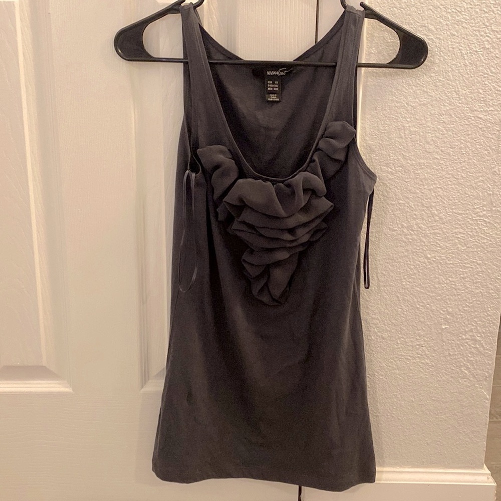 MANGO ruffle top